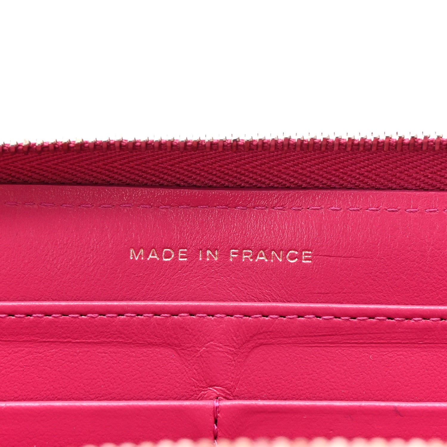 Chanel Caviar Quilted Large Gusset Zip Around Wallet Pink 7 of 8