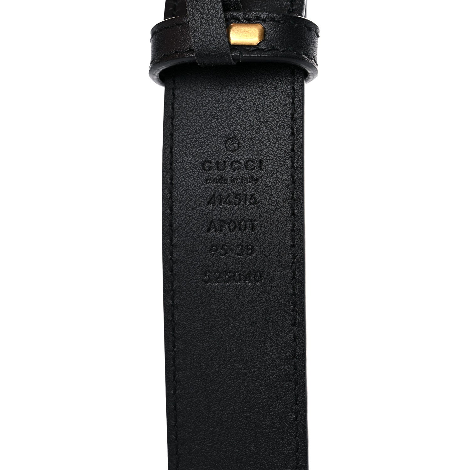 Gucci Calfskin Double G 30mm Belt 95 38 Black 3 of 6