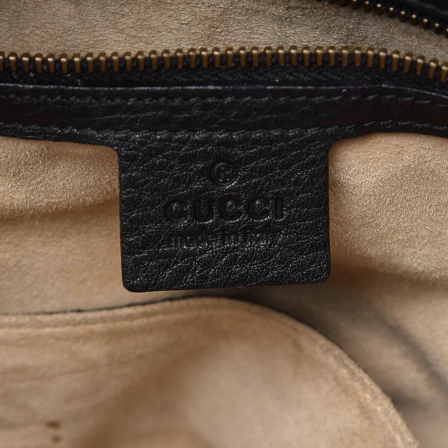 Gucci Pebbled Calfskin Medium 1973 Top Handle Satchel Black 6 of 19