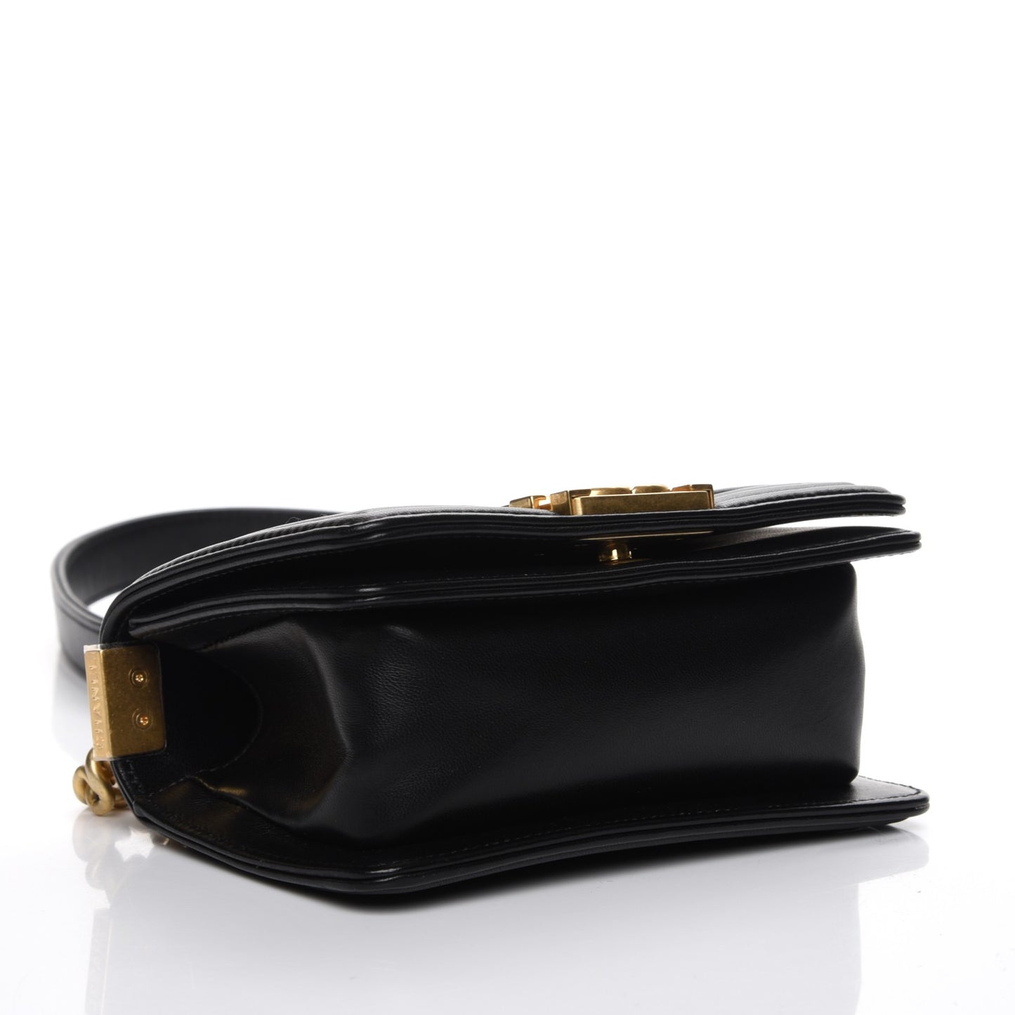 Lambskin Tweed Mini Boy Flap Black