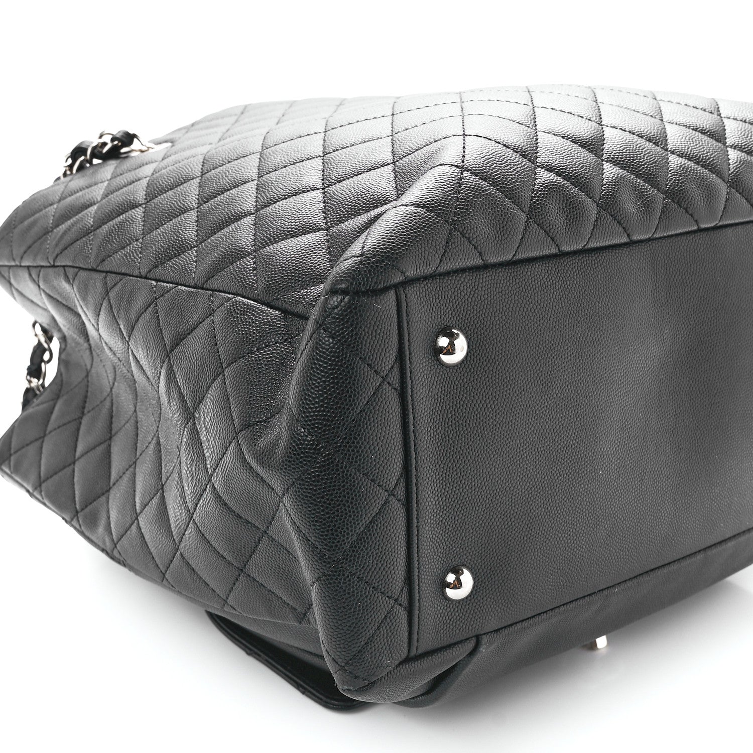 Chanel Caviar Quilted Pocket Large Tote Black 9 of 10