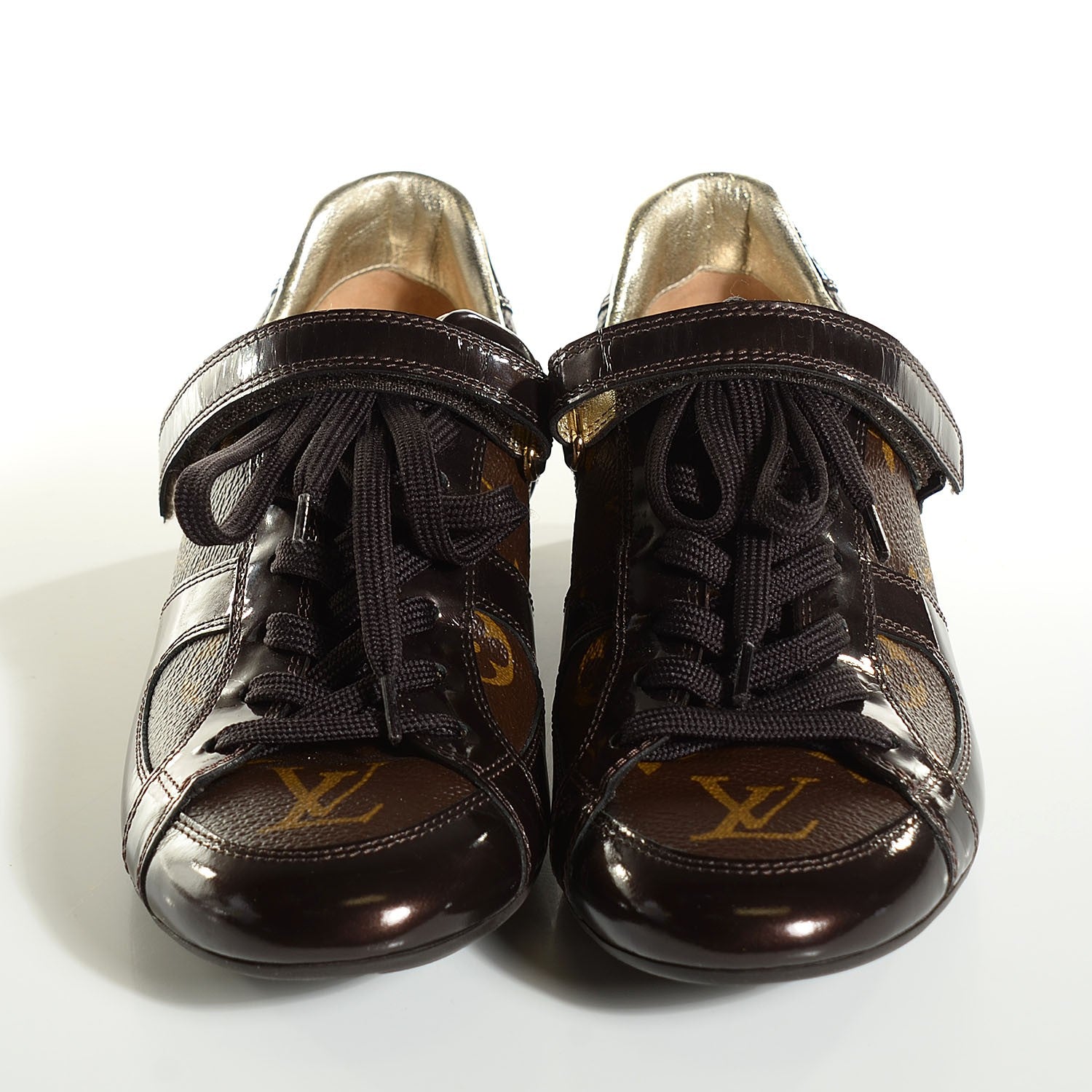 Louis Vuitton Patent Monogram Globe Trotter Sneakers 35 2 of 8