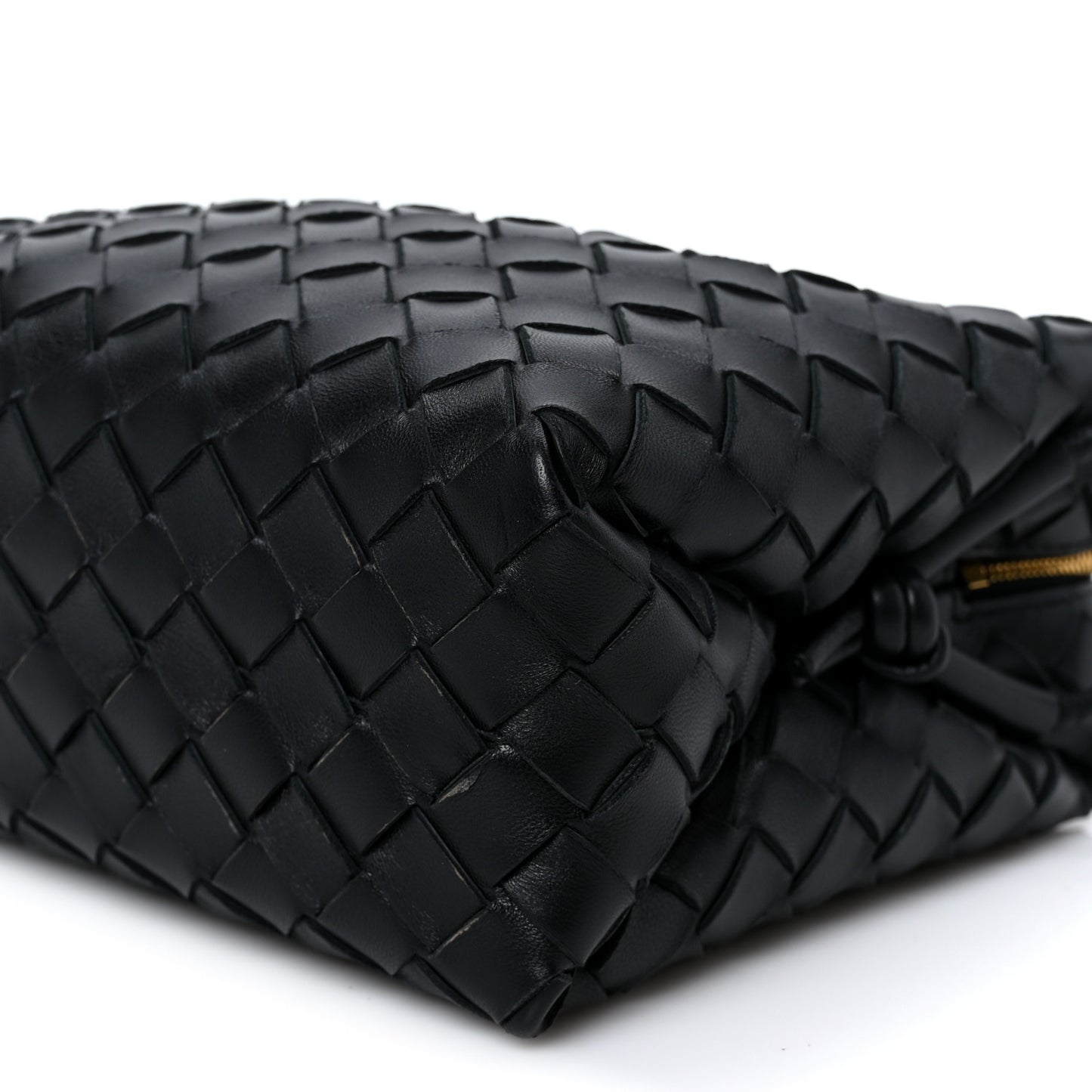 Nappa Intrecciato Small Loop Camera Bag Black