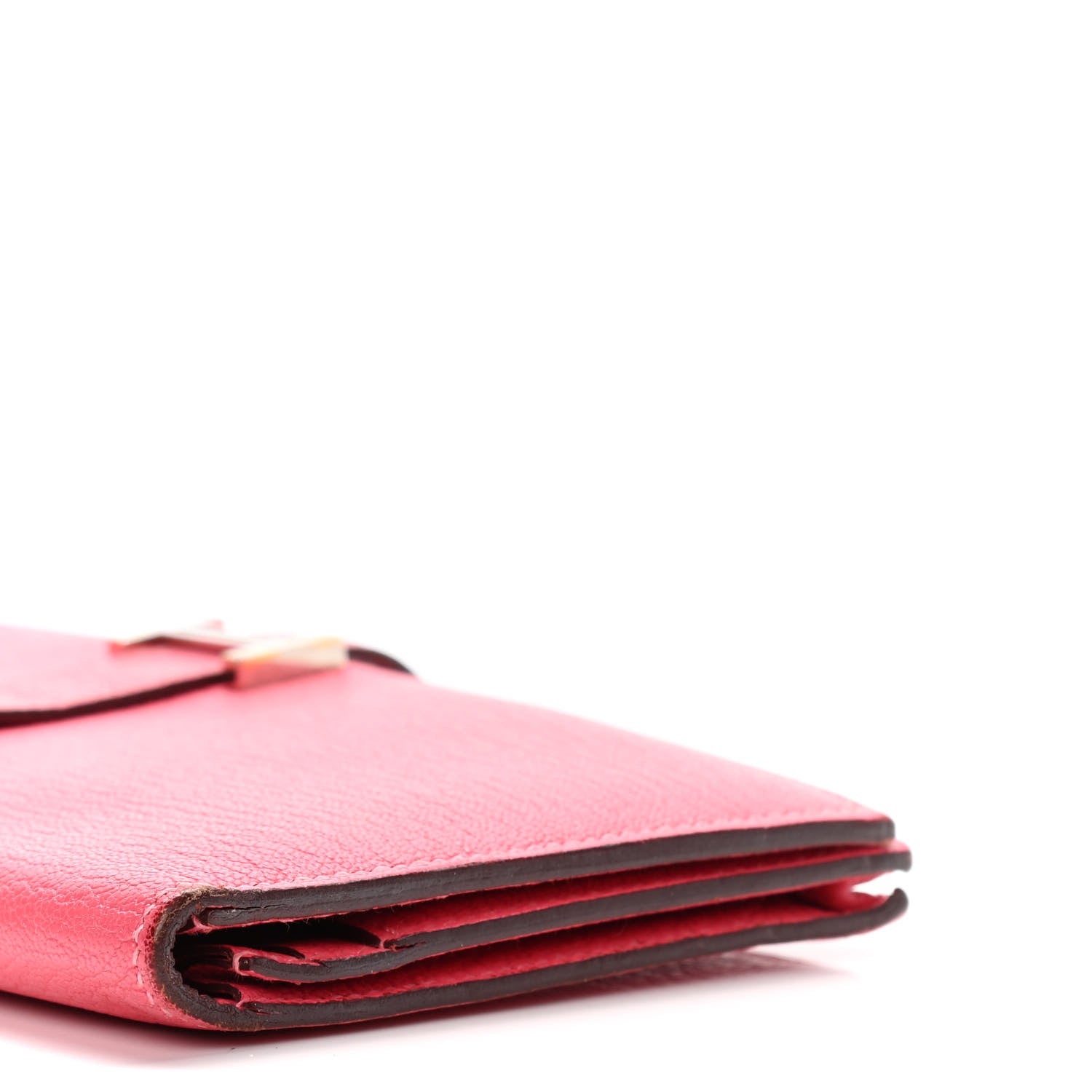 Hermes Chevre Mysore Bearn Gusset Wallet Rose Azalee 9 of 16
