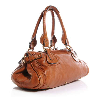 Chloe Leather Paddington Satchel Camel 3 of 10