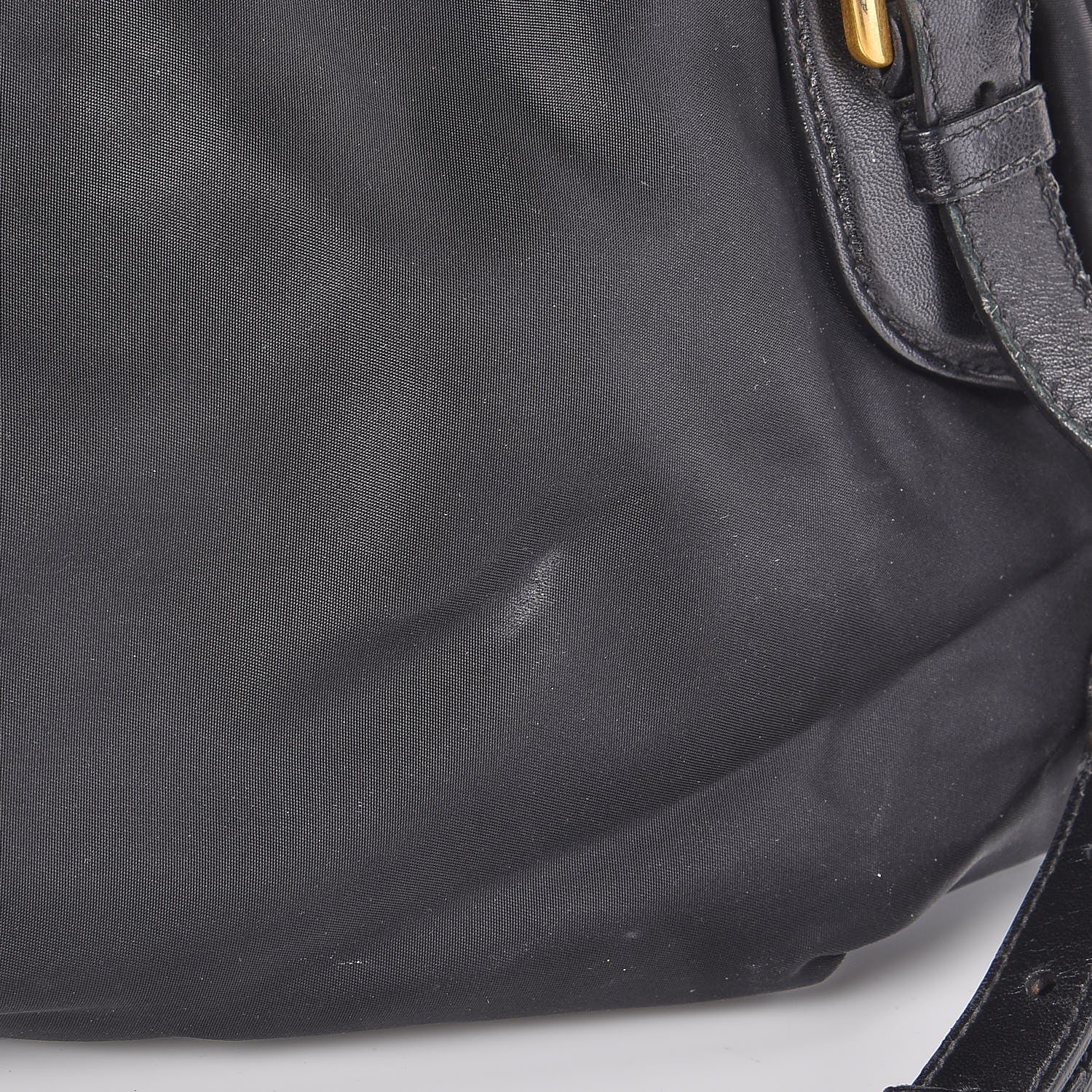 Prada Tessuto Nylon Jacquard Logo Aviator Satchel Black 12 of 15