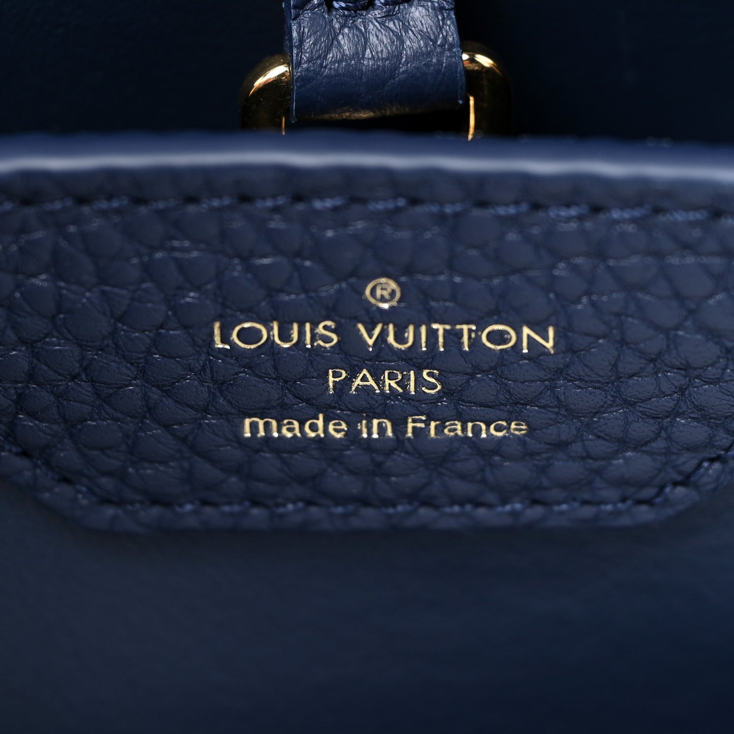 Taurillon Flower Chain Capucines MM Navy