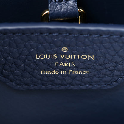 Louis Vuitton Taurillon Flower Chain Capucines MM Navy 7 of 10