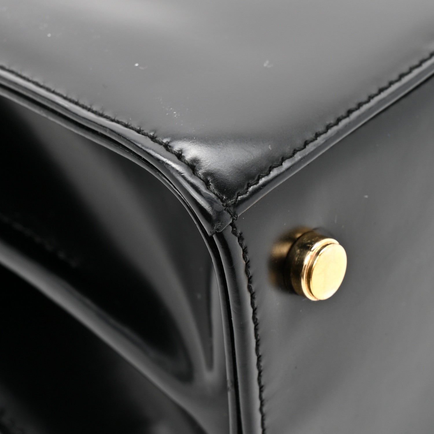 Salvatore Ferragamo Brushed Off Calfskin Small Iconic Top Handle Black 11 of 11