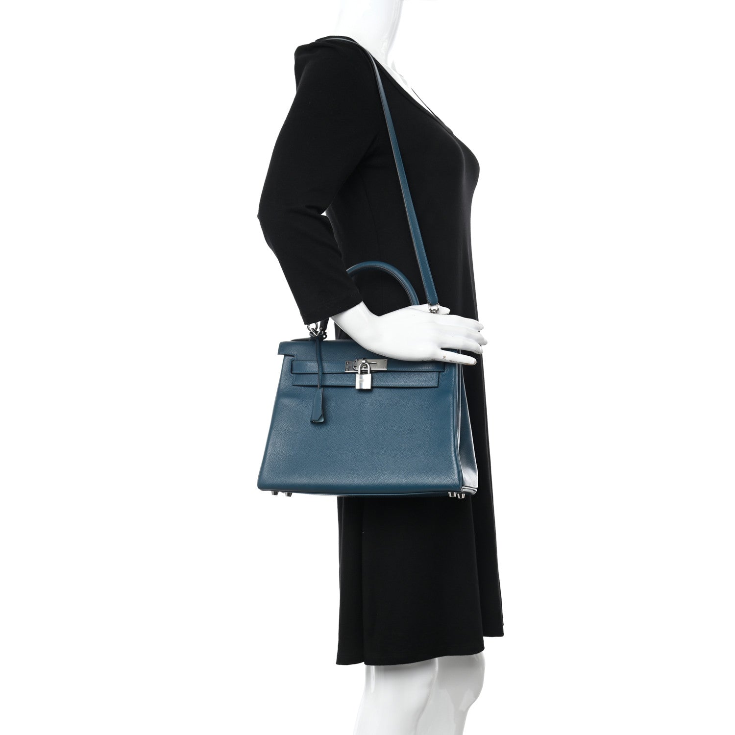 Hermes Evercolor Verso Kelly Retourne 28 Colvert Bleu Atoll 2 of 17