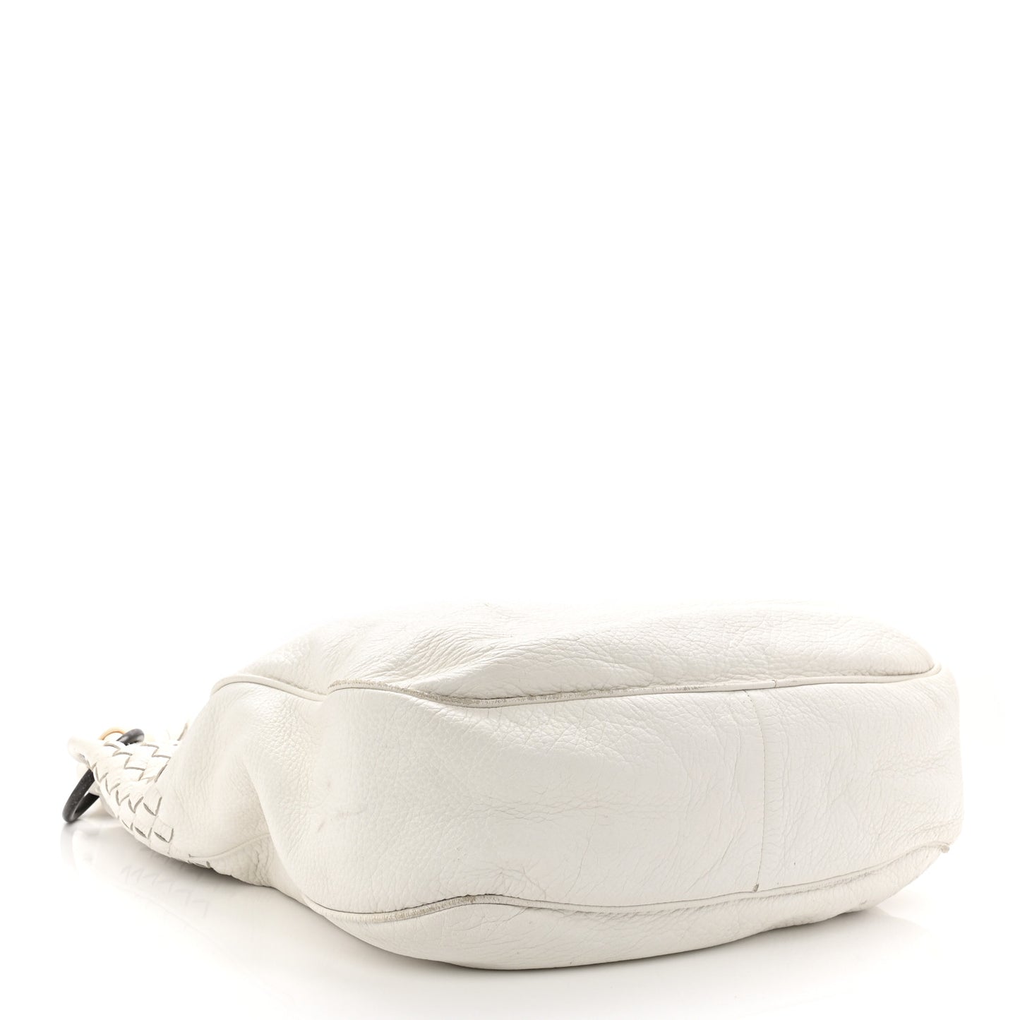 Cervo Intrecciato Shoulder Bag White