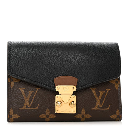 Louis Vuitton Monogram Pallas Compact Wallet NM Black 1 of 8