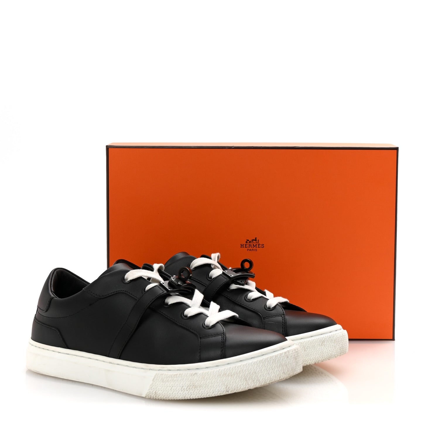 Calfskin Day Sneakers 38 Black