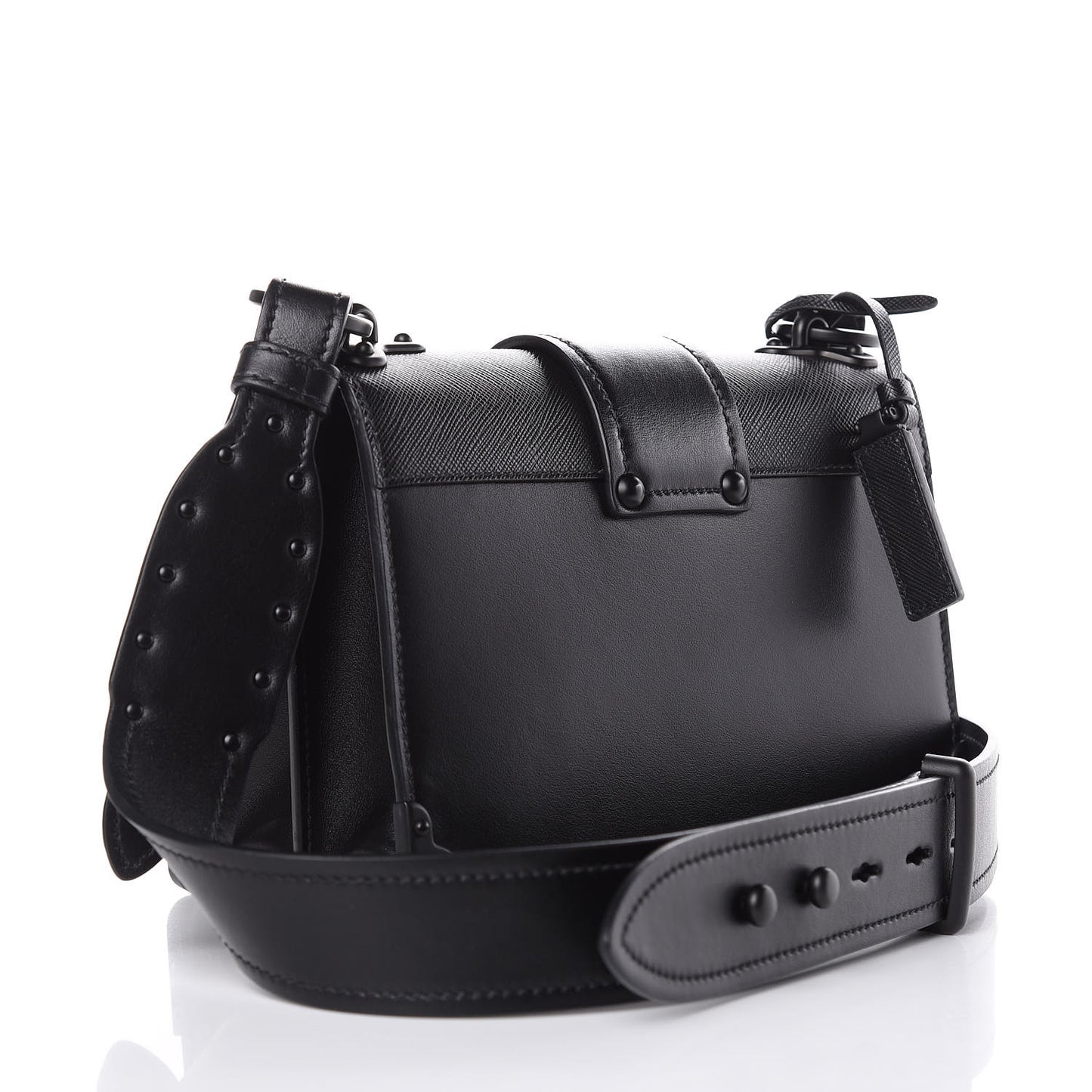 City Calf Saffiano Cahier Bag Black
