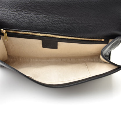 Gucci Pebbled Calfskin Medium Soho Clutch Black 5 of 8