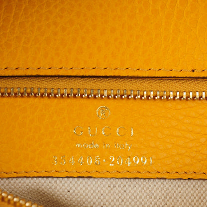 Gucci Dollar Calfskin Small Swing Tote Yellow 7 of 7