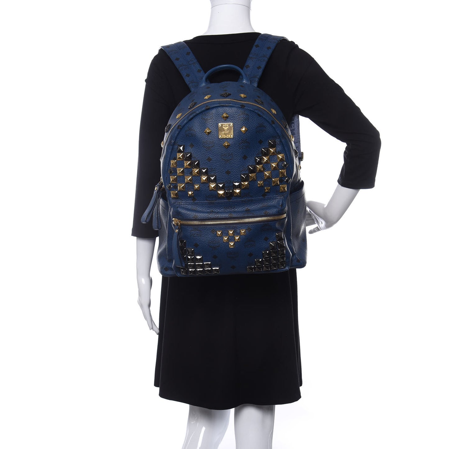 Visetos Studded Medium Stark M Backpack Blue