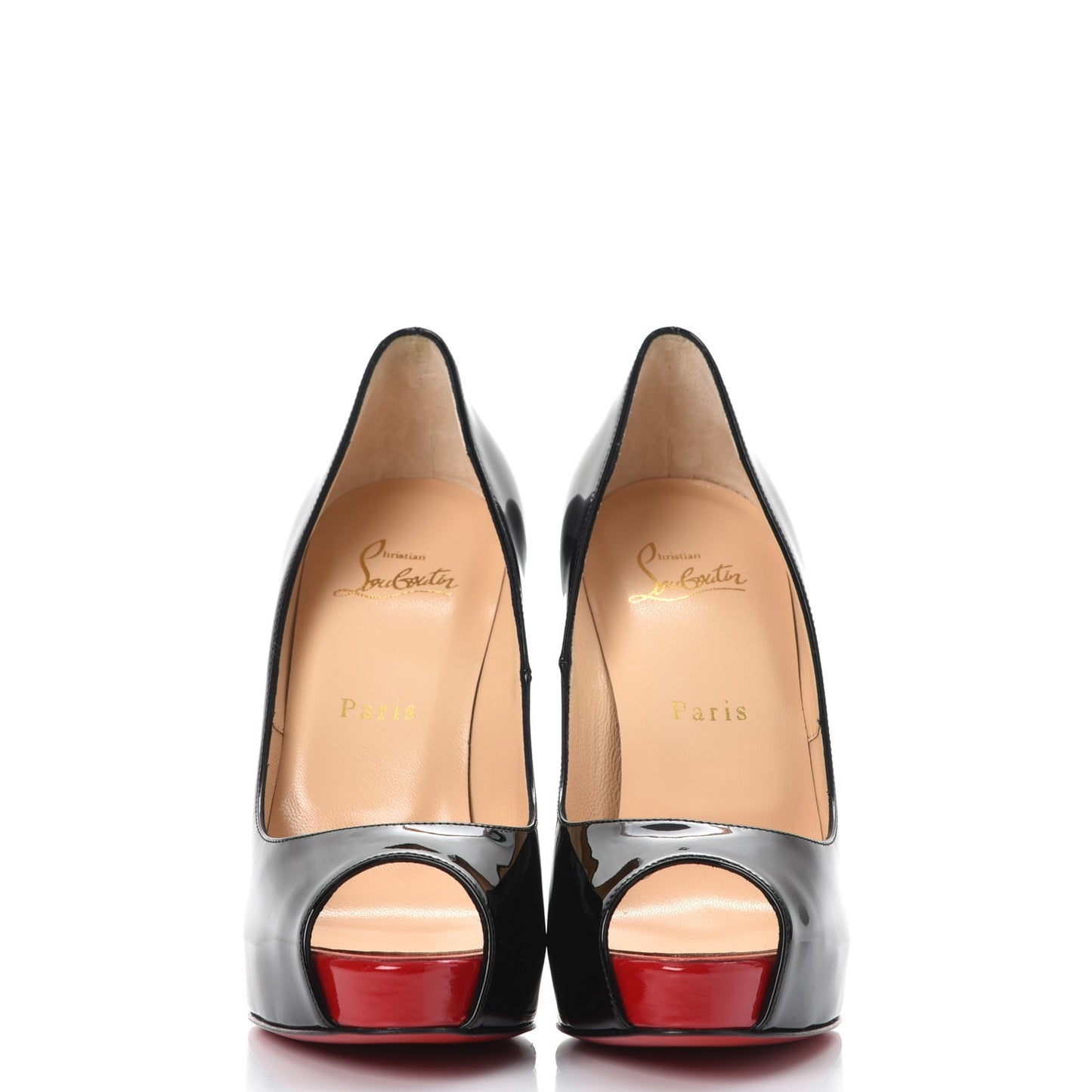 Patent New Very Prive 120 Pumps 37.5 Black Red