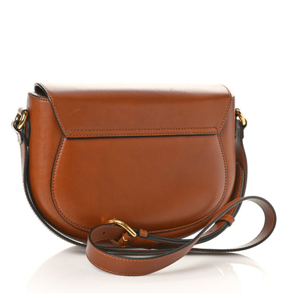 Gucci Charisma Calfskin Gucci Embossed Shoulder Flap Bag Peanut Brown 3 of 11