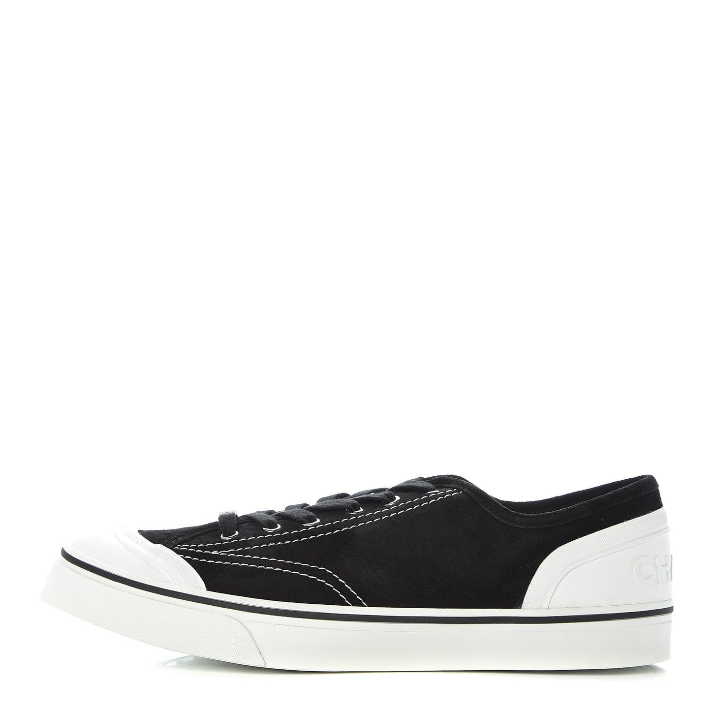 Suede Mens Lace Up Cap Toe Sneakers 46 Black