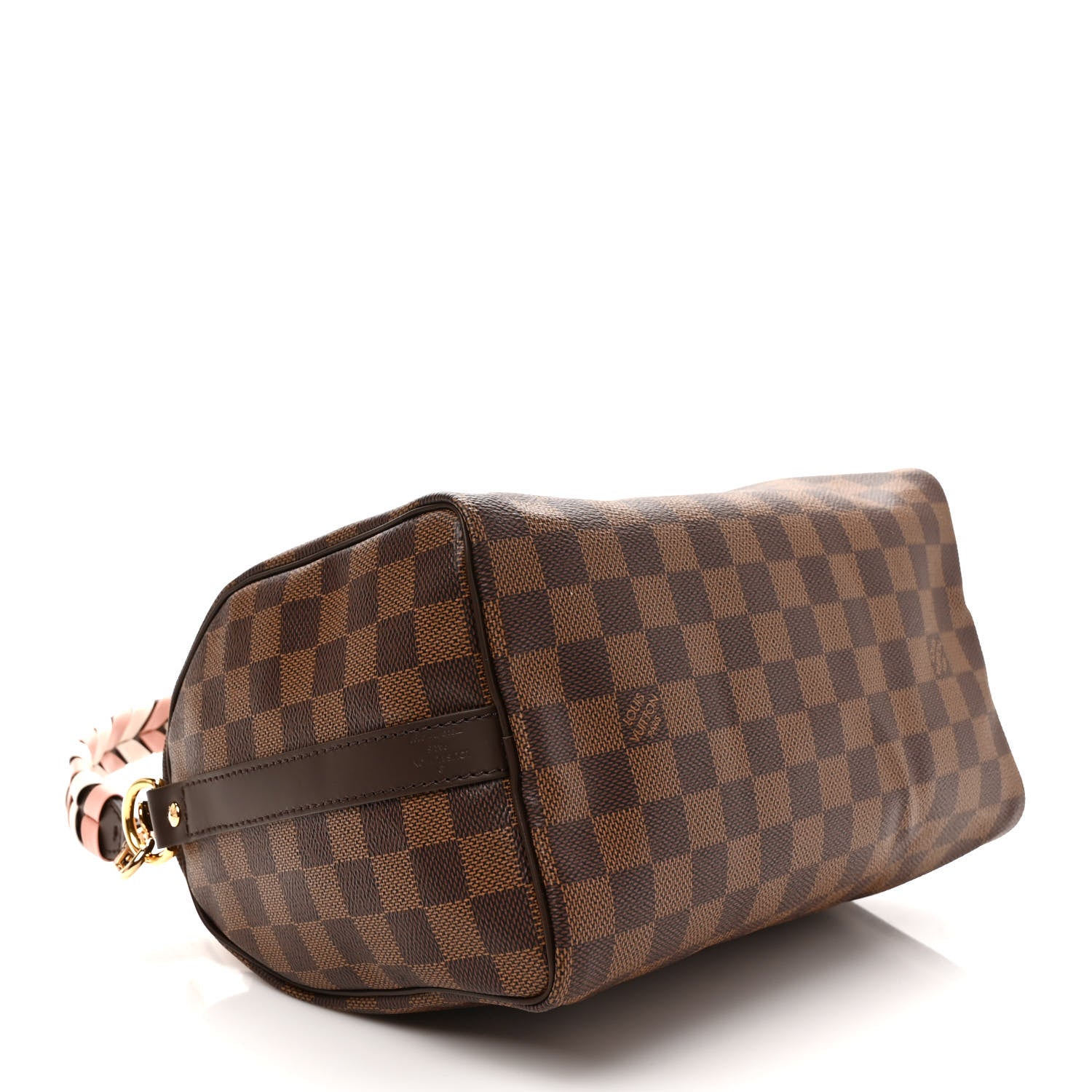 Louis Vuitton Damier Ebene Braided Speedy Bandouliere 25 Pink 4 of 8