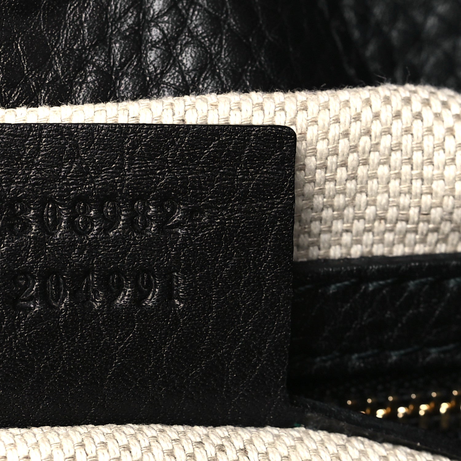 Gucci Pebbled Calfskin Medium Soho Chain Shoulder Bag Black 7 of 10