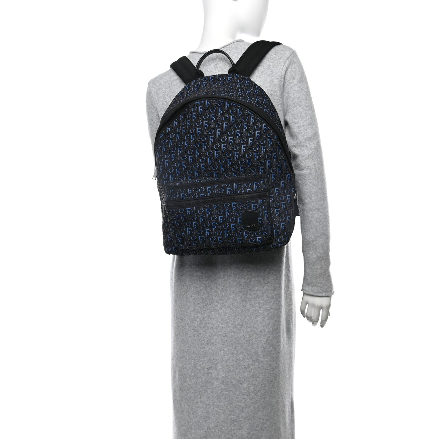 Oblique Rubber Rider Backpack Blue Black