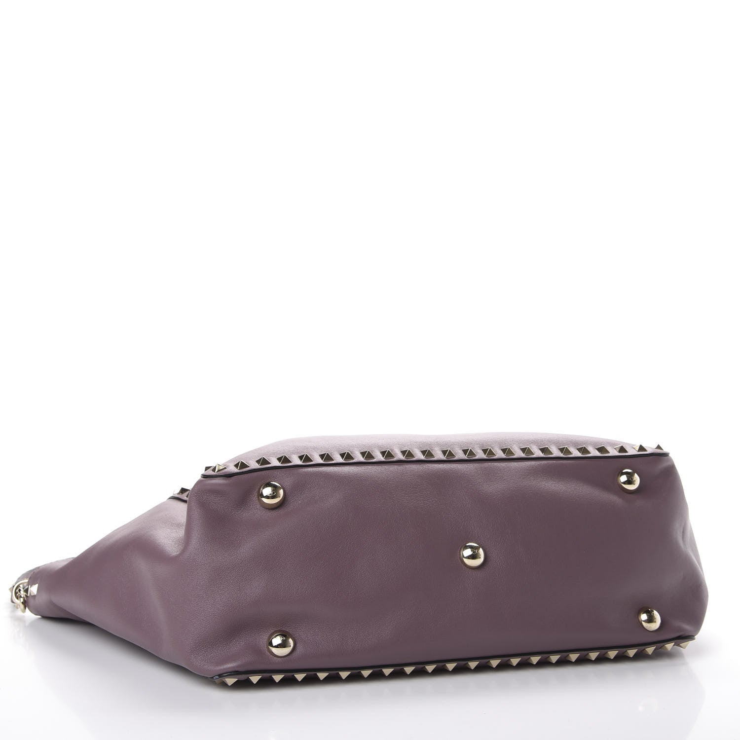 Valentino Garavani Vitello Medium Rockstud Tote Dark Mauve 3 of 11