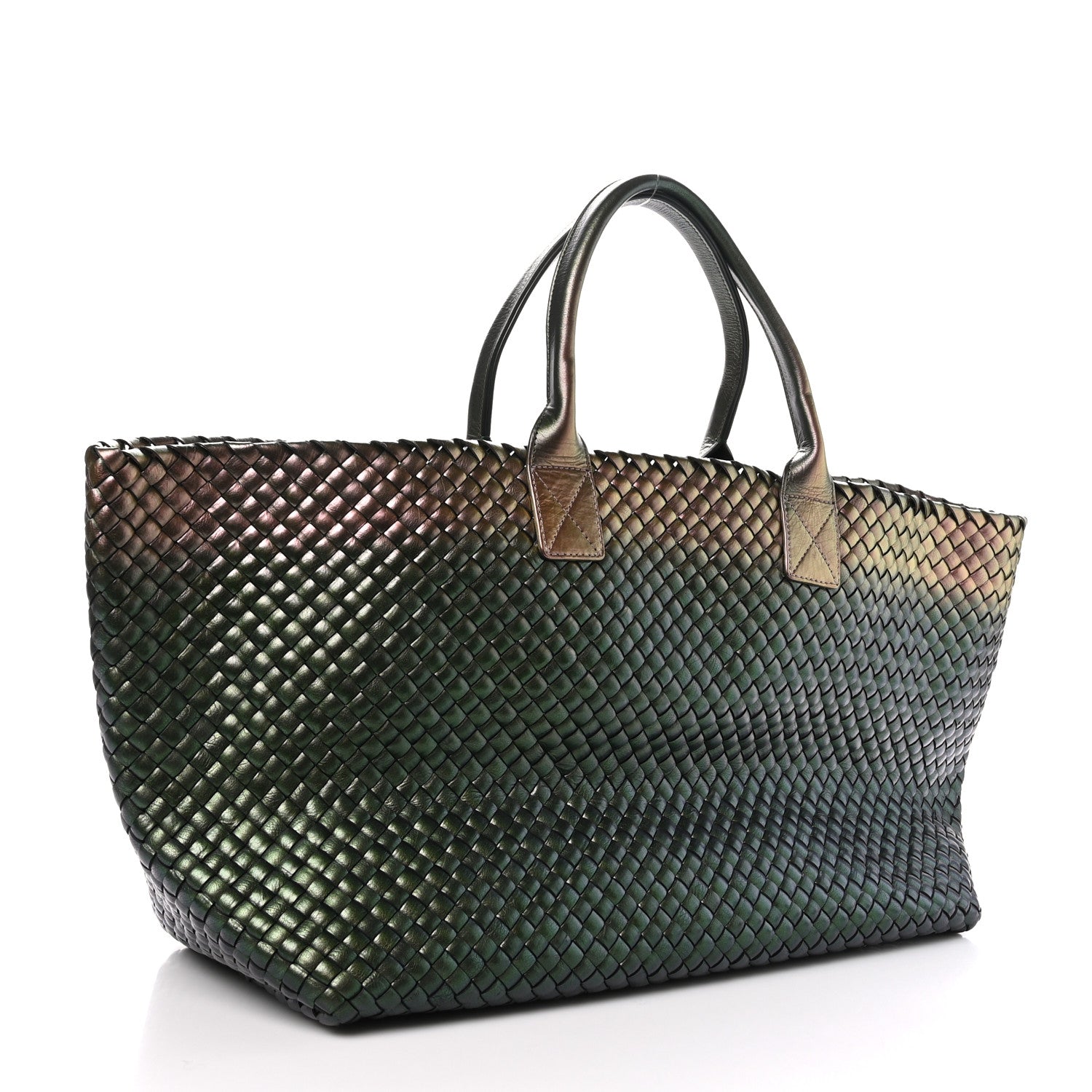 Bottega Veneta Iridescent Scarabee Intrecciato Large Cabat Multicolor 4 of 11
