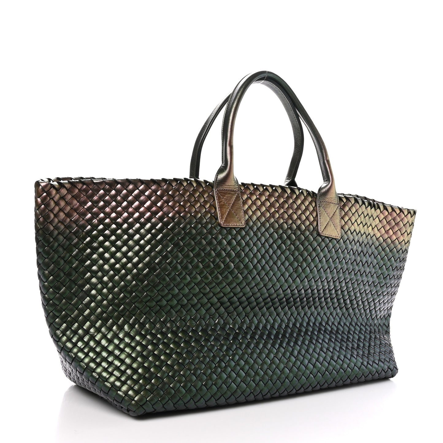 Iridescent Scarabee Intrecciato Medium Cabat