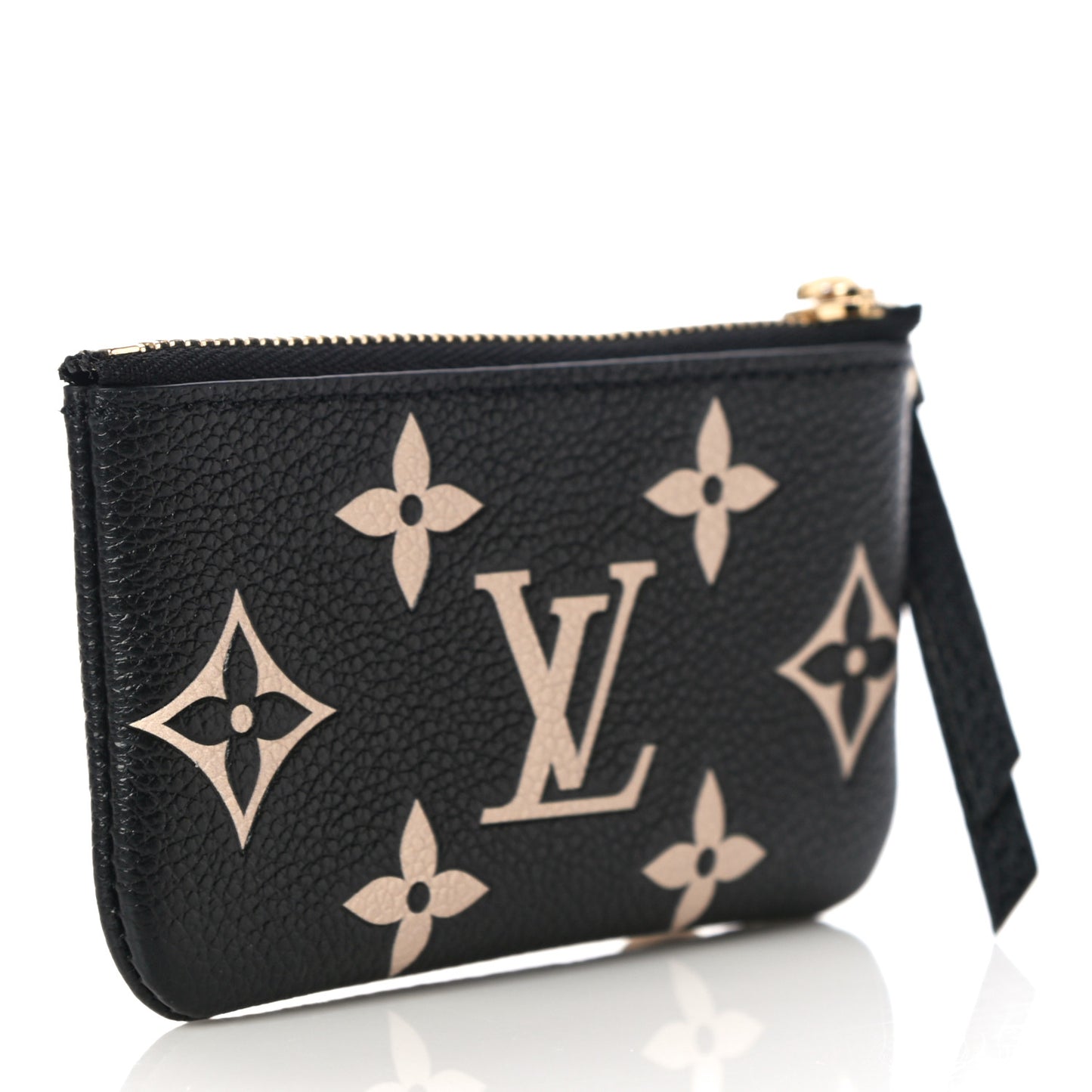 Empreinte Monogram Giant Key Pouch Black Beige
