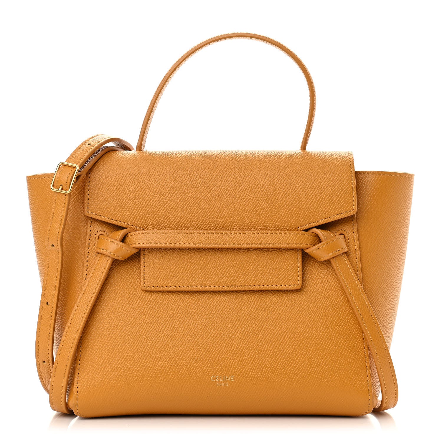 Celine Grained Calfskin Nano Belt Bag Calendula 1 of 10