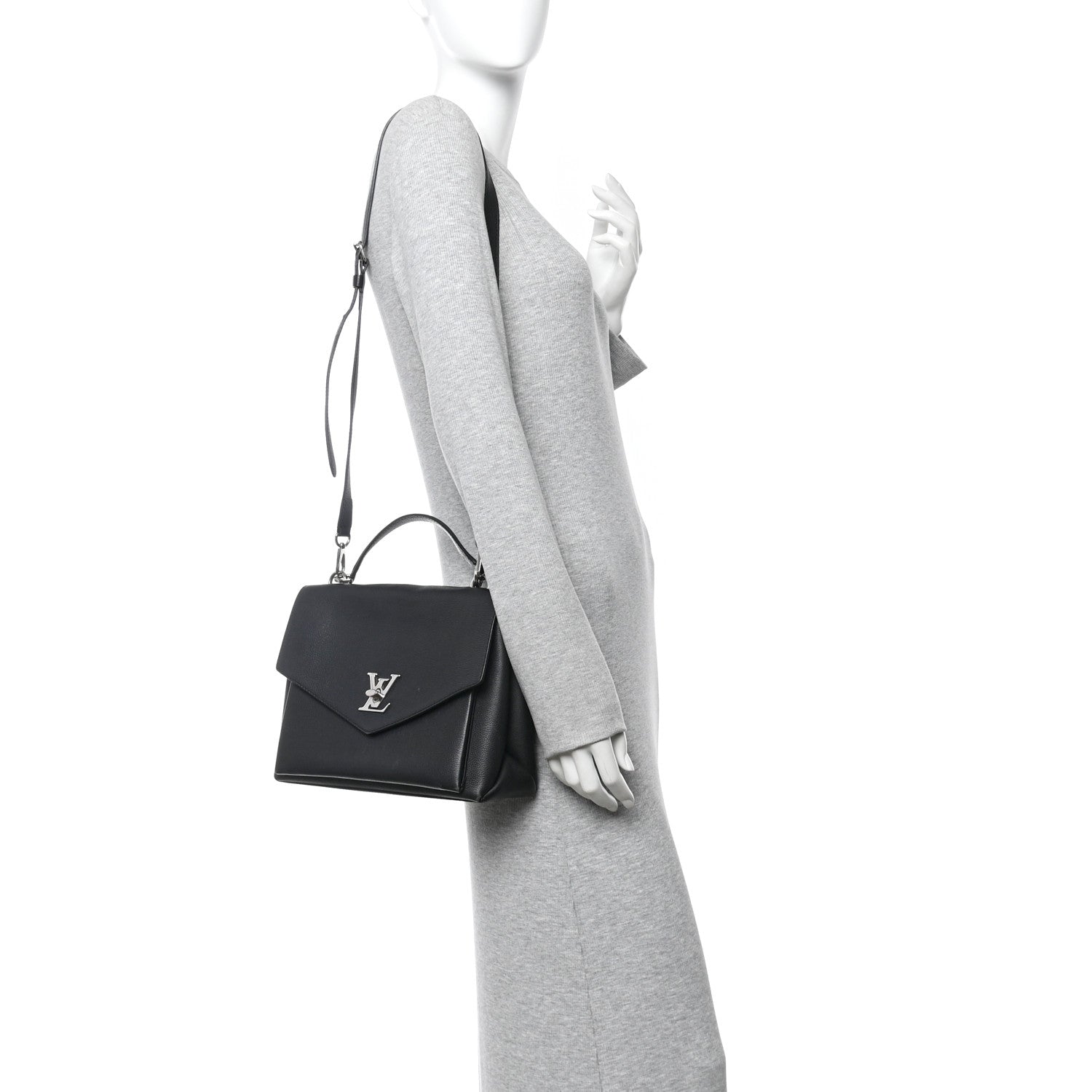 Louis Vuitton Soft Calfskin My Lockme Top Handle Black 2 of 18