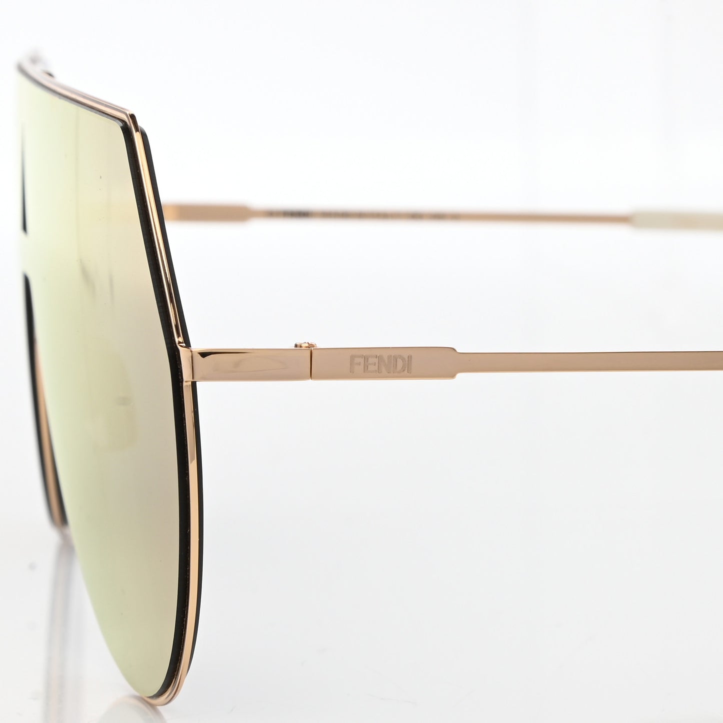 Metal Mirrored Eyeline Sunglasses FF 0193/S Matte Rose Gold