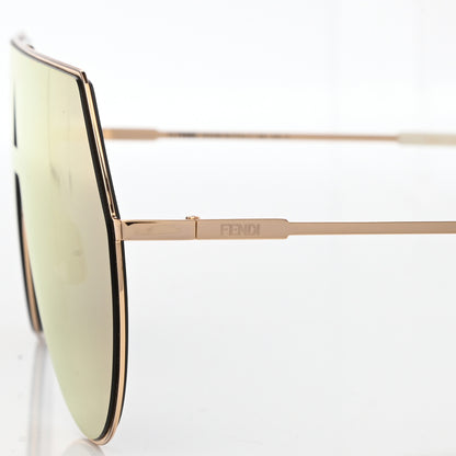 Fendi Metal Mirrored Eyeline Sunglasses FF 0193/S Matte Rose Gold 7 of 8