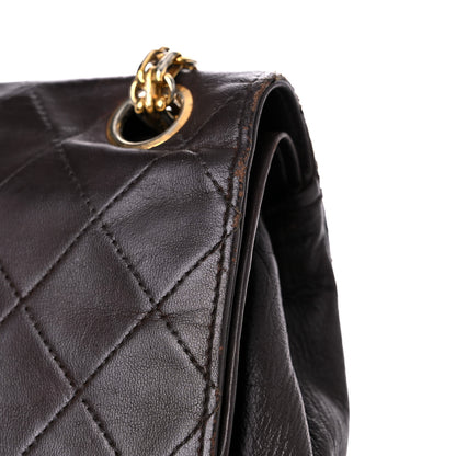 Chanel Lambskin Quilted Medium Bijoux Chain Double Flap Brown 25 of 26
