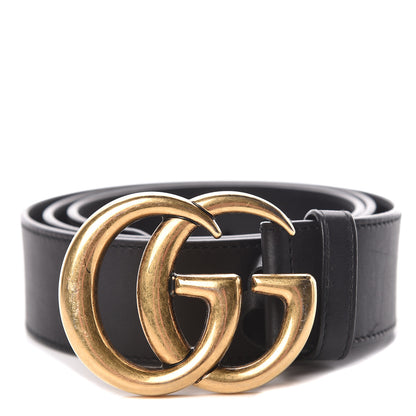 Gucci Calfskin Double G 40mm Belt 90 36 Black 1 of 7