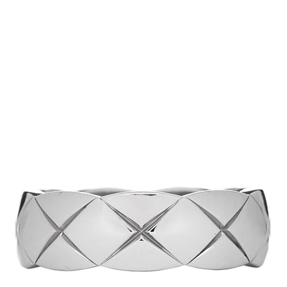 Chanel 18K White Gold Diamond Small Coco Crush Ring 54 7 3 of 6