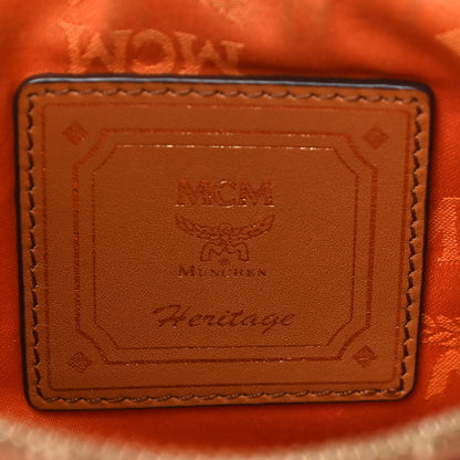MCM Visetos Zip Pouch Cognac 5 of 9