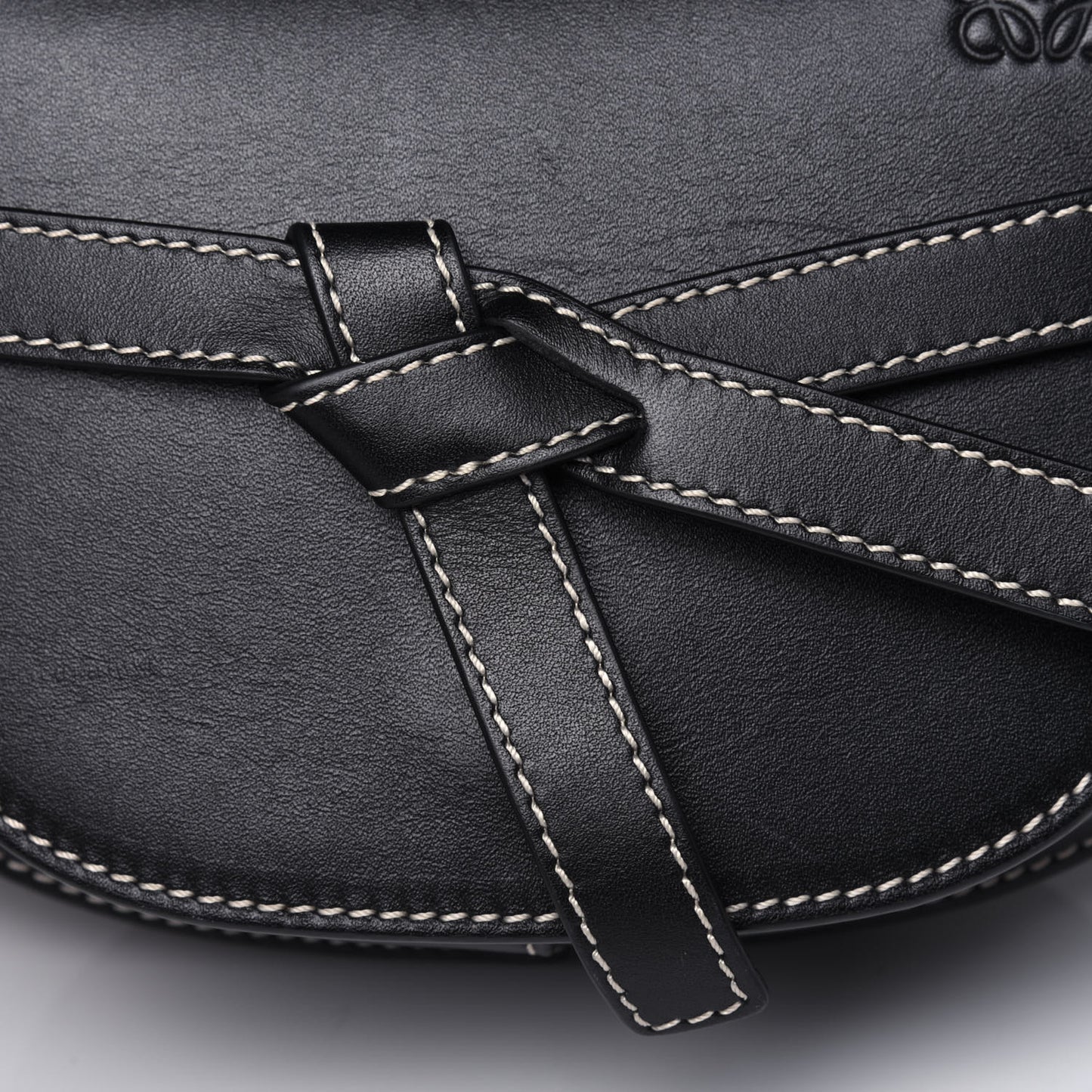 Calfskin Mini Gate Belt Bag Black