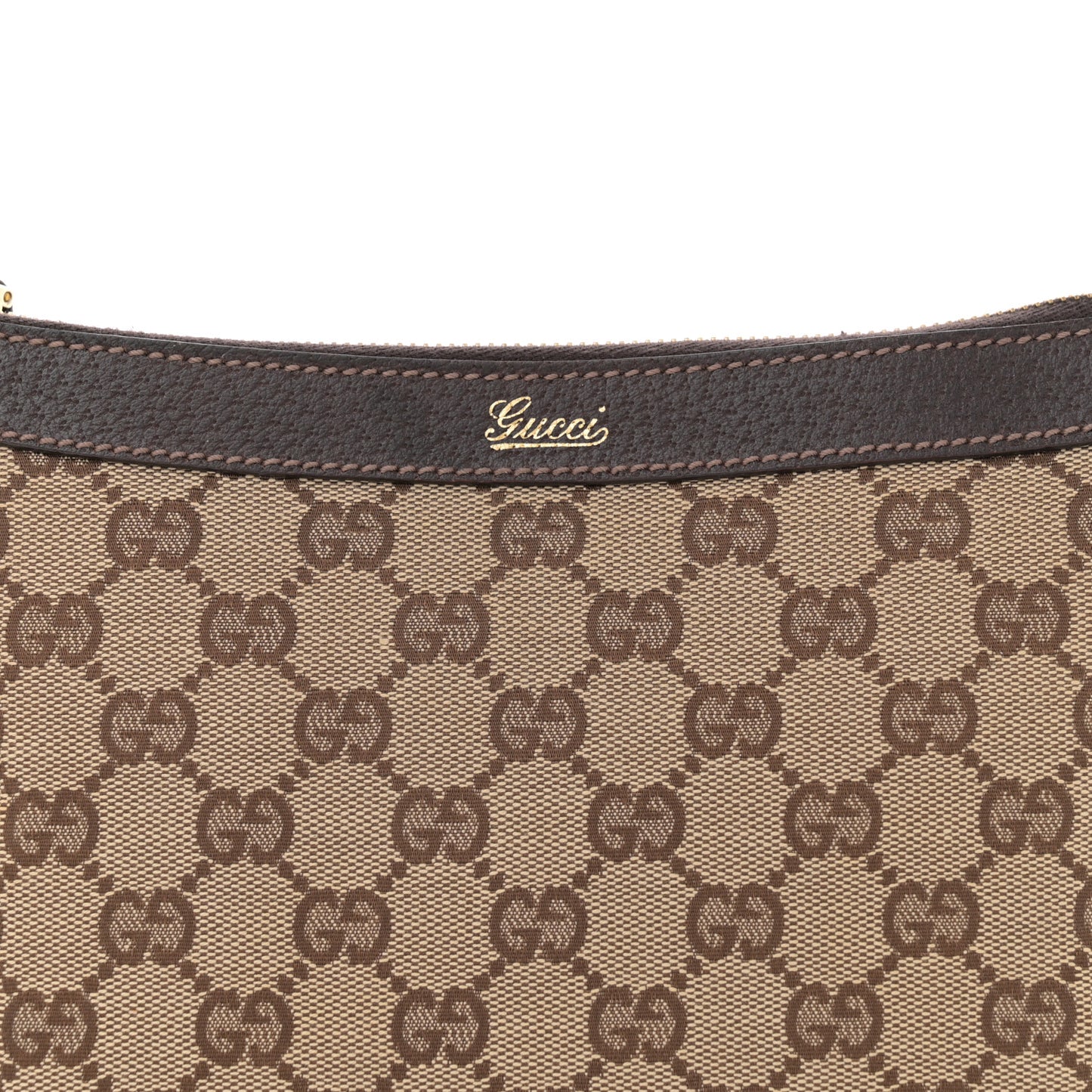 Monogram Abbey Shoulder Bag Dark Brown