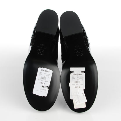 Chanel Patent Calfskin CC Boots 35.5 Black 5 of 8