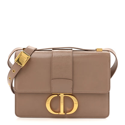 Christian Dior Shiny Crinkled Lambskin 30 Montaigne Flap Bag Fard 1 of 16