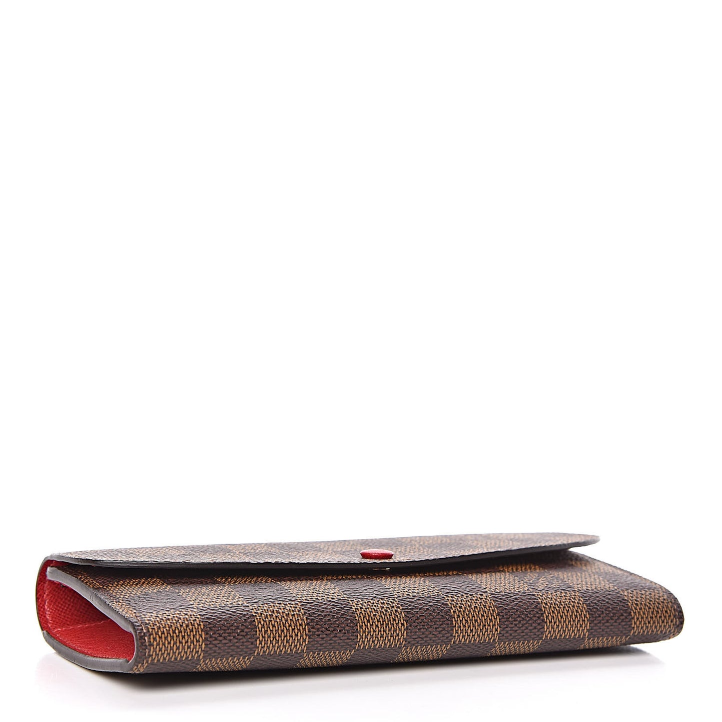 Damier Ebene Emilie Wallet Red