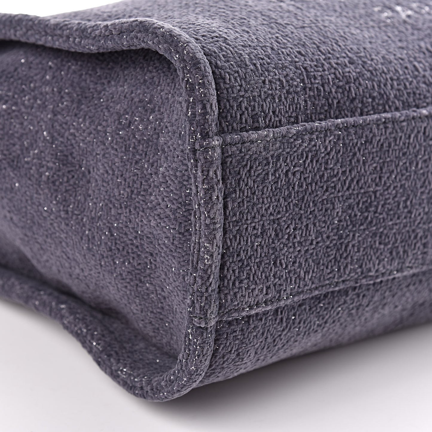 Lurex Boucle Small Deauville Tote Gray