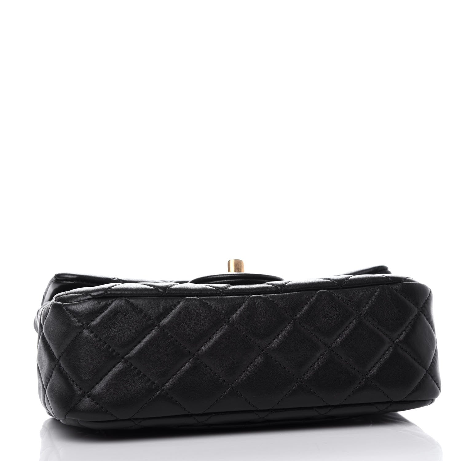 Chanel Lambskin Quilted Mini Rectangular Pearl Crush Flap Black 4 of 11