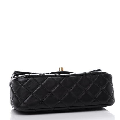 Chanel Lambskin Quilted Mini Rectangular Pearl Crush Flap Black 4 of 11