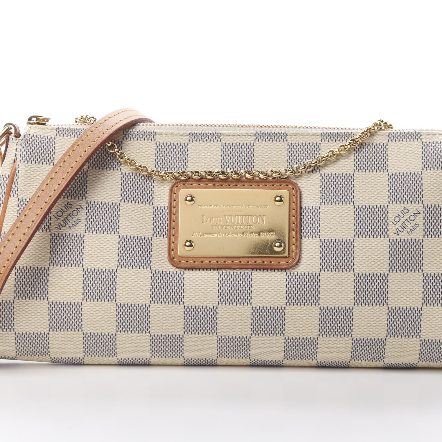 Louis Vuitton Damier Azur Eva Clutch 8 of 13
