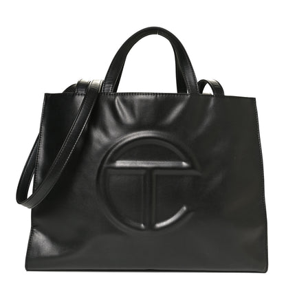 Telfar Vegan Leather Medium Shopping Bag Black 1 of 13