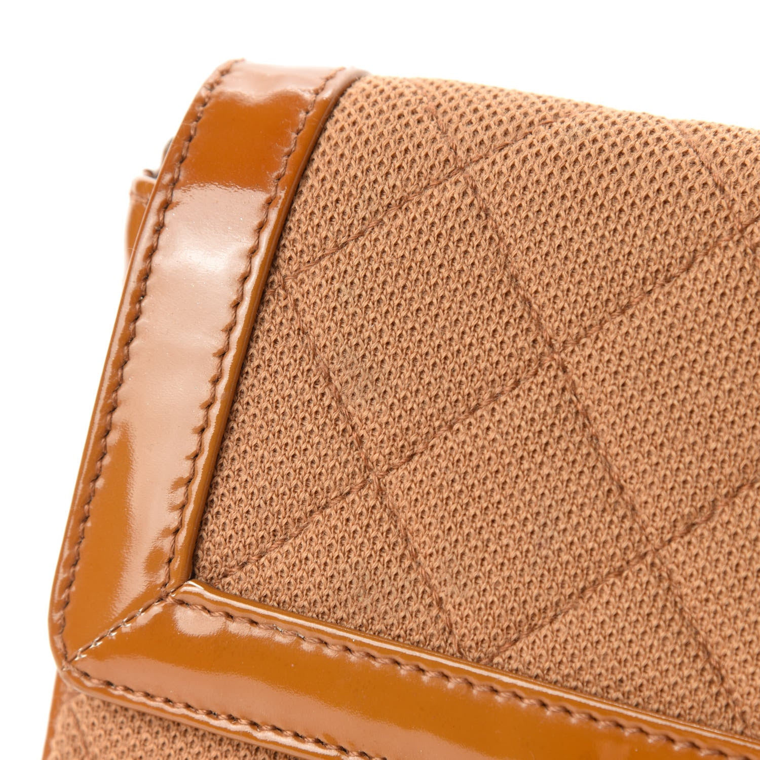 Chanel Jersey Patent Quilted 2.55 Reissue East West Flap Brown 8 of 14